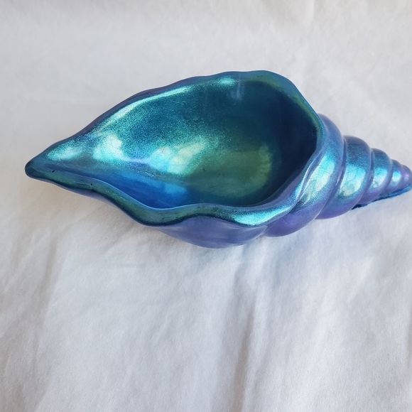 Turquoise Sea Shell Dish - Picture 4 of 6